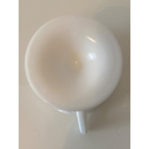 White Milk Glass Creamer Stem Replacement Vintage - Picture 10 of 16